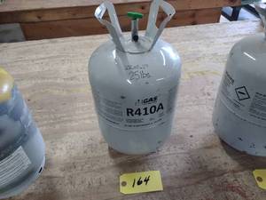 lot 164 image: Refrigerant Tank with 410A, 31lbs....