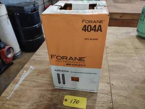 lot 170 image: Refrigerant Tank with 404A, 24lbs....