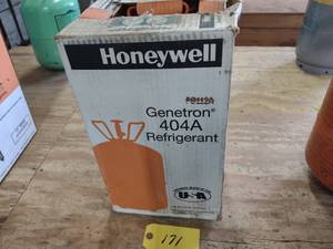 lot 171 image: Refrigerant Tank with 404A, 24lbs....