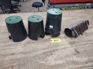 lot 324 image: 4 Ductile Pipe Clamp, & Irrigation...