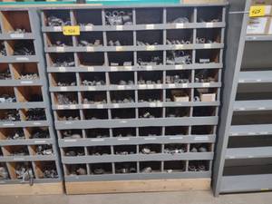 lot 426 image: Wooden Bin with Pipe Fittings, 54x1...