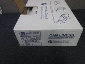 Case of 300- 28x45 inch Clear Trash...