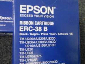 5 Epson ERC-38B Nylon Ribbon Cartri...