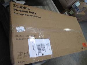 Staples Medium Duty Storage Boxes w...