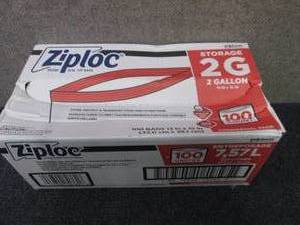 Ziploc Storage Bags, 2 Gallon, 100 ...