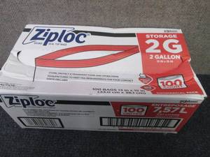 Ziploc Storage Bags, 2 Gallon, 100 ...