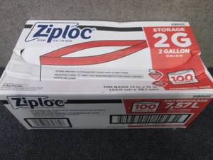 Ziploc Storage Bags, 2 Gallon, 100 ...