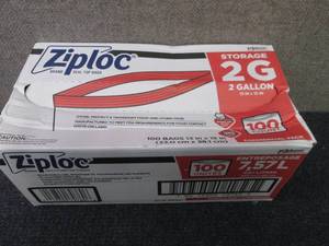 Ziploc Storage Bags, 2 Gallon, 100 ...