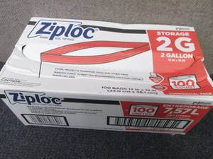Ziploc Storage Bags, 2 Gallon, 100 ...