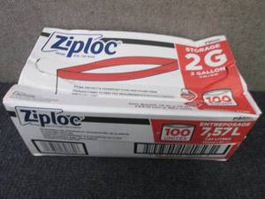 Ziploc Storage Bags, 2 Gallon, 100 ...