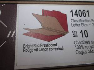 6 Smead 100% Recycled Pressboard Cl...