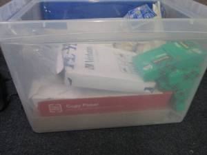Storage Tote with Assorted Office S...