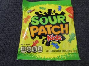 12- 3.6 oz Sour Patch Kids...
