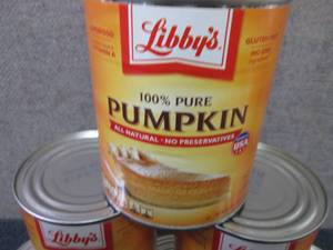 6- 29 oz Libbys 100% Pure Pumpkin...