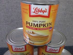 6- 29 oz Libbys 100% Pure Pumpkin...