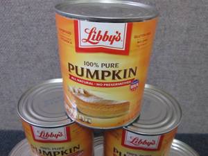 6- 29 oz Libbys 100% Pure Pumpkin...