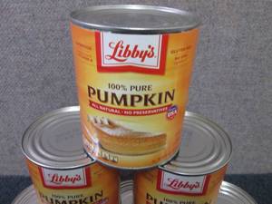6- 29 oz Libbys 100% Pure Pumpkin...