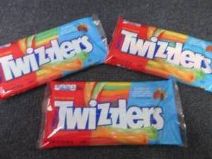 3- 12.4 oz Rainbow Twizzlers...