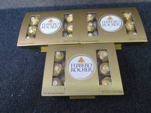 3- 5.3 oz Ferrero Rocher Hazelnut C...