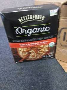 6- 8 pks Better Oats Organic Maple ...
