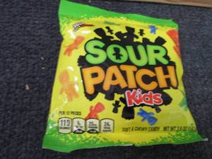 12- 3.6 oz Sour Patch Kids...