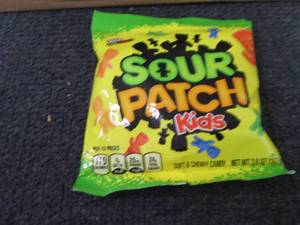 12- 3.6 oz Sour Patch Kids...