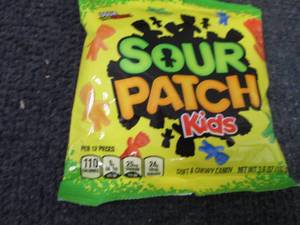 12- 3.6 oz Sour Patch Kids...
