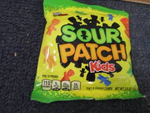 12- 3.6 oz Sour Patch Kids...