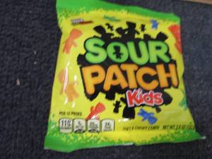 12- 3.6 oz Sour Patch Kids...