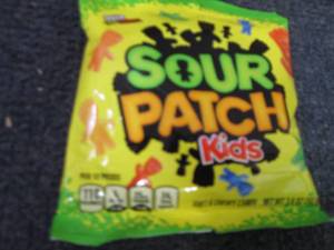 12- 3.6 oz Sour Patch Kids...