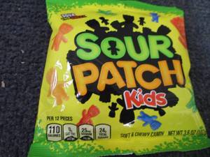 12- 3.6 oz Sour Patch Kids...