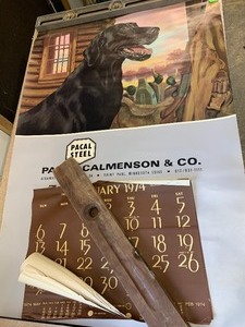 ND poster, vintage and 2000 Elvis calendar