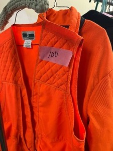 Orange hunting clothes