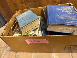 Auto repair manuals, misc auto books
