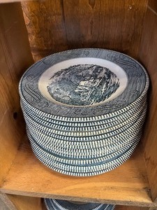 Currier & Ives dinnerware