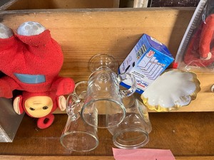 Huge lot of misc glassware, teletubbie