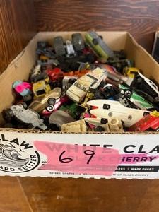 Lot of vintage cars and toys