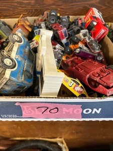 Lot of vintage cars and toys