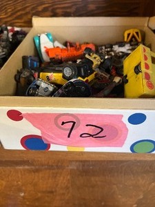 Lot of vintage cars and toys