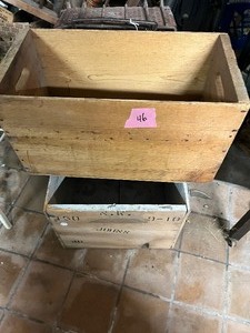 Old wood boxes