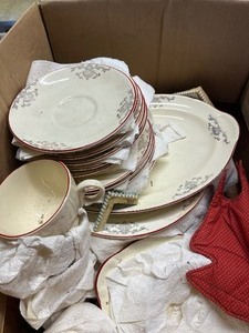 2 boxes dishes