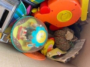 Box of collectable toys