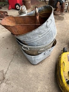 Galvanized tubs