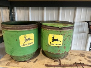 2 John Deere Seed Boxes