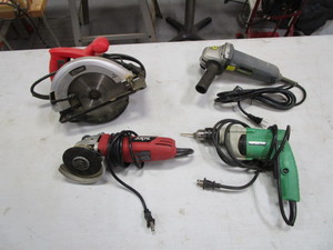 Drill, Grinders, Circular Saw