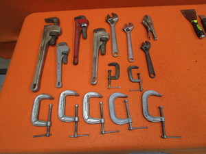 Pipe Wrenches & Crescent Wrenches, Clamps