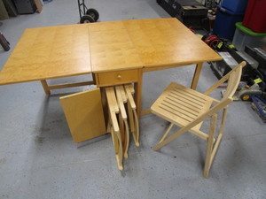 Compact Fold Out Table & Chairs
