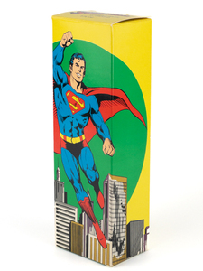 lot 15 image: VINTAGE 1978 UNOPENED Avon Superman Bubble Bath Bottle and Box