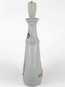 lot 139 image: 1960s Delft Rose Ships & Embossed Imported Windmill Gilbeys Spey Royal Whiskey Decanter
