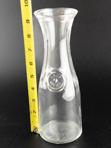 lot 177 image: Vintage 12 Liter Wine Carafe with Molded Raised Disk on Neck